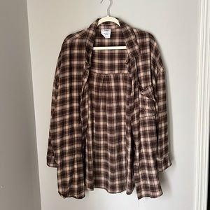 Brown flannel